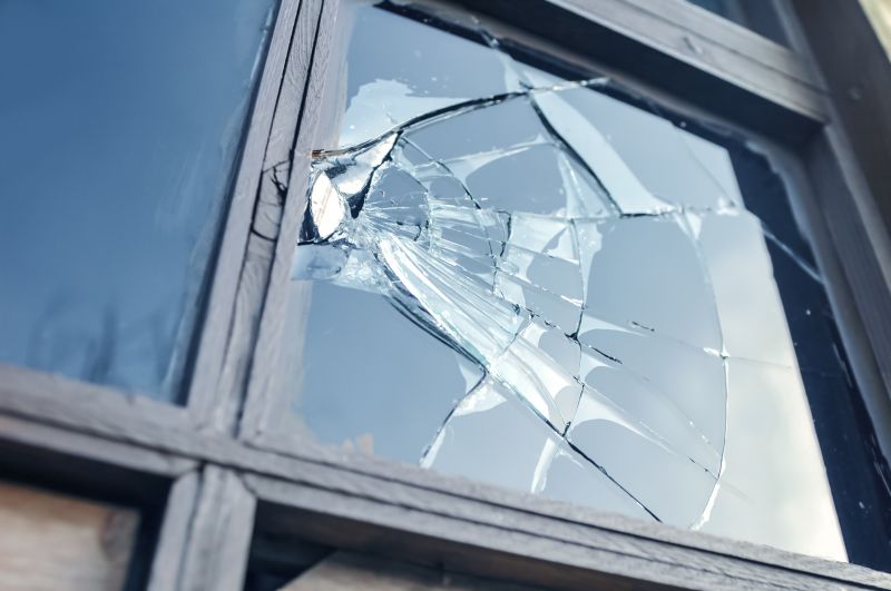 Cracked Glass Pane